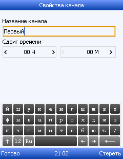 Свойства канала